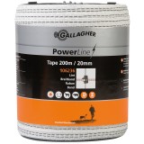 Gallagher PowerLine lint 20mm wit 200m