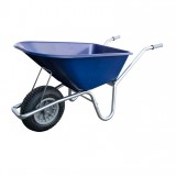 Tuin Kruiwagen 100L Kunststof Blauw (doos verpakking)