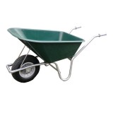 Tuin Kruiwagen 100L Kunststof Groen (doos verpakking)