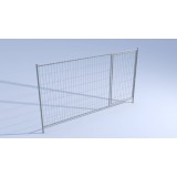 Bouwhek Type 8 met poort b350 x h200cm naverzinkt