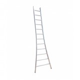 Maxall Ladder enkel uitgebogen 14 sporten 3,75m 65mm